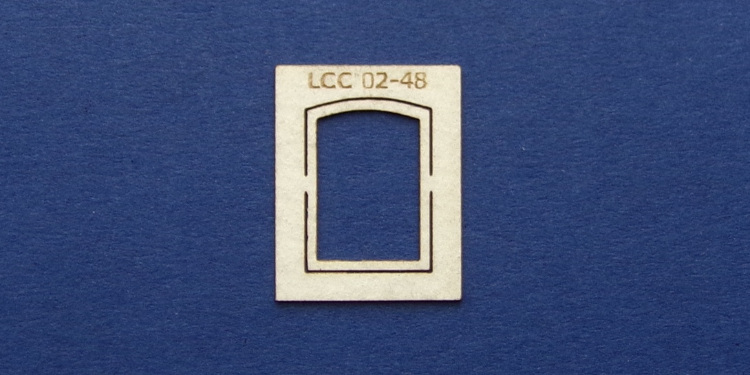 LCC 02-48 OO gauge single window frame Single window frame for small windows.